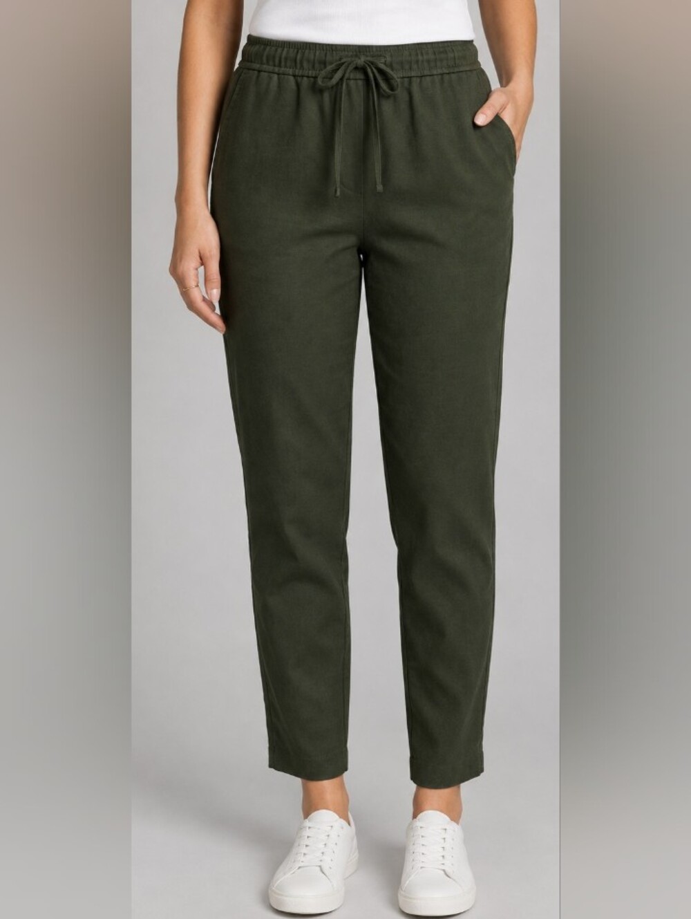 Reitmans | Olive Green Modern Stretch Pants Petite